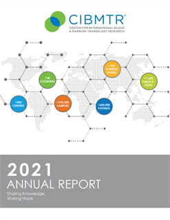 2021 CIBMTR Annual Report Cover Photo