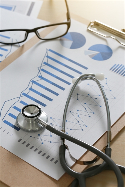 Clipboard with Data and Stethoscope